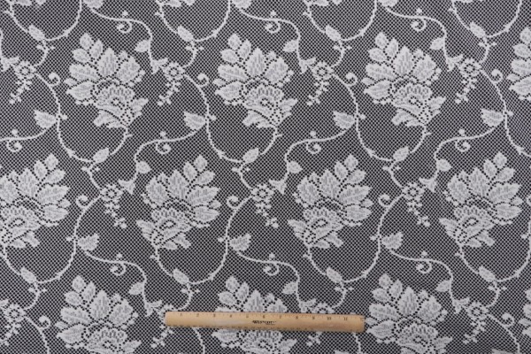 Click for 1 Yard Brighid Sheer Lace Drapery Fabric in Chiffon 1 Yard Brighid Sheer Lace Drapery Fabric in Chiffon