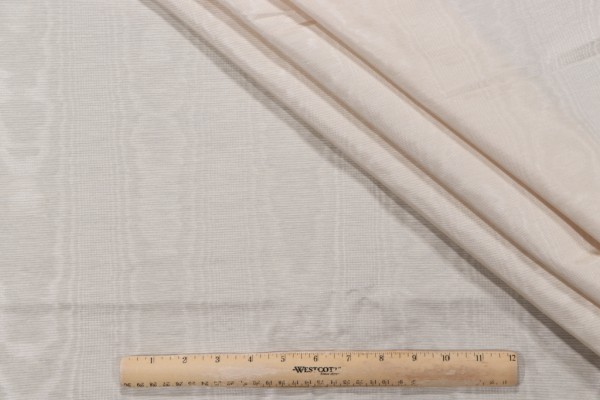 Castle Moire Decorator Fabric in Dune