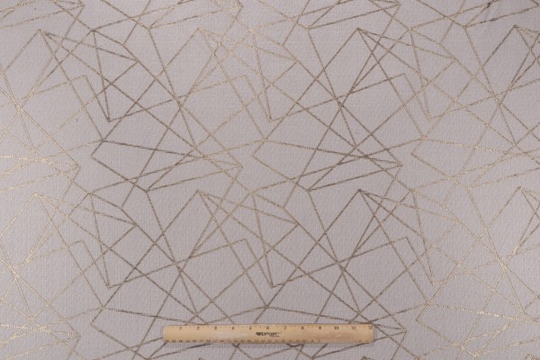Angles Upholstery Fabric in Gold/Beige