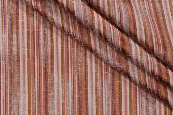 Woven Stripe Upholstery Fabric in Apricot