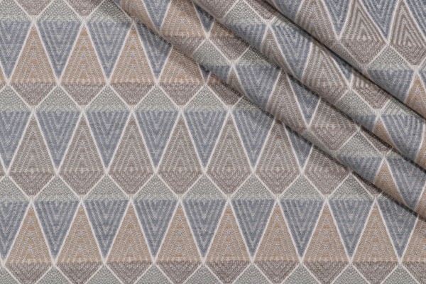 Woven Chenille Upholstery Fabric in Chambray