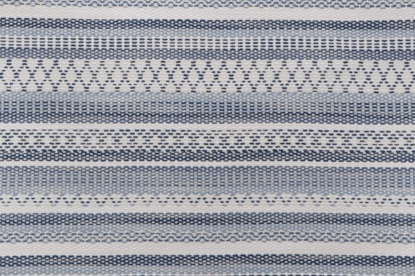 Diamond Stripe Upholstery Fabric in Blue