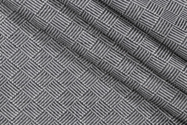 6 yards Basket Upholstery Fabric in Charcoal