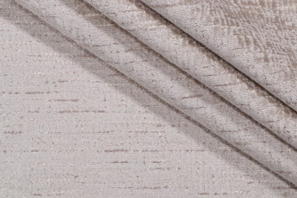 Patterned Chenille Upholstery Fabric in Linen