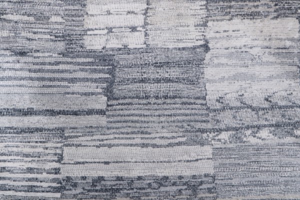 Printed Chenille Upholstery Fabric in Blue