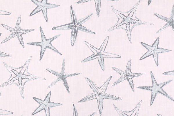 Scott Living Starfish - Luxe Linen Printed Cotton Linen Drapery Fabric in Harbor