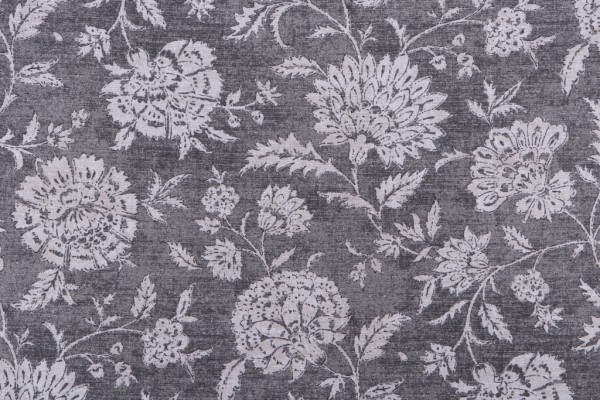 Magnolia Home Basanti Printed Cotton Drapery Fabric in Metal