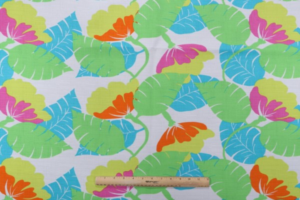 Richloom Tropical Floral Printed Polyestery Outdoor Fabric in Multi