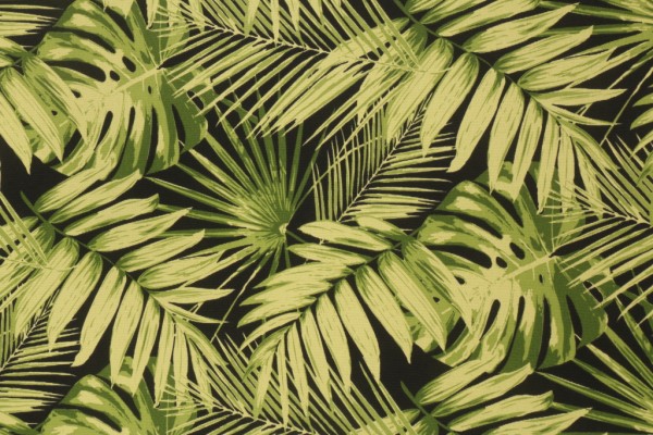 Click for 1.38 Yards Tropica Printed Polyester Outdoor Fabric in Ebony Tropica Printed Polyester Outdoor Fabric in Ebony