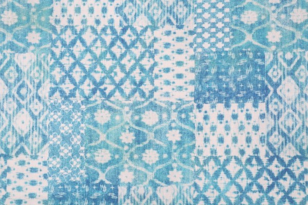 Covington Shibori Printed Cotton Drapery Fabric in 523-Caribbean