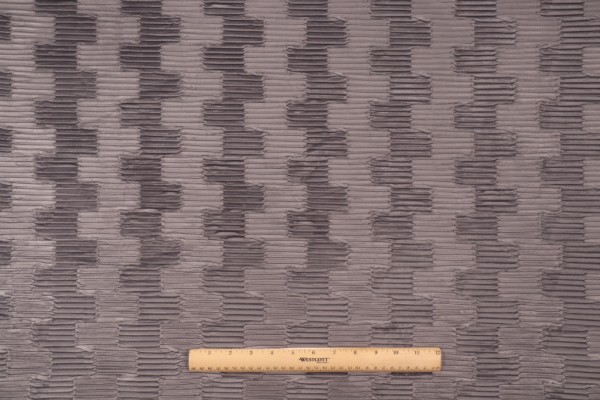 PK Lifestyles Ruche Velvet Decorator Fabric in Slate