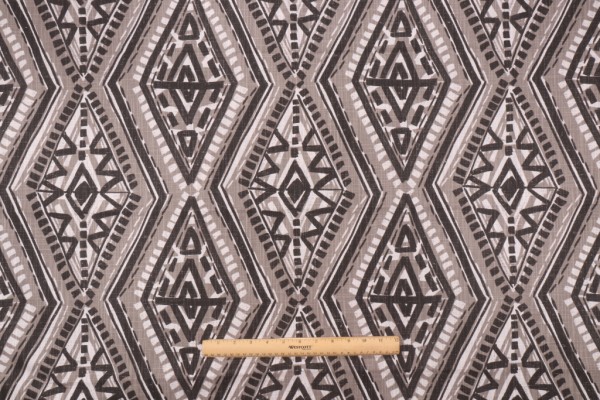 Premier Prints Diamond Stone Slub Canvas Printed Cotton Drapery Fabric in Flint