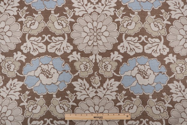 Anna French Shima AF2588 Printed Drapery Fabric in Brown for Thibaut 