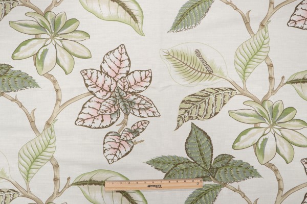 Click for Thibaut Lucala F95750 Printed Linen Blend Drapery Fabric in Cream  Thibaut Lucala F95750 Printed Linen Blend Drapery Fabric in Cream