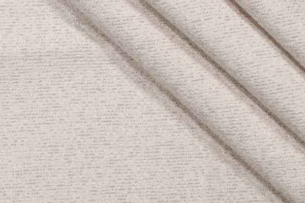 1 Yard Crypton Castro High Performance Woven Chenille Upholstery Fabric in Eggshell