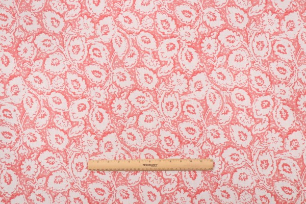 Hamilton Belle Printed Drapery Fabric in Geranium