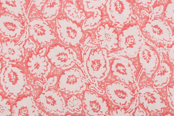 Hamilton Belle Printed Drapery Fabric in Geranium