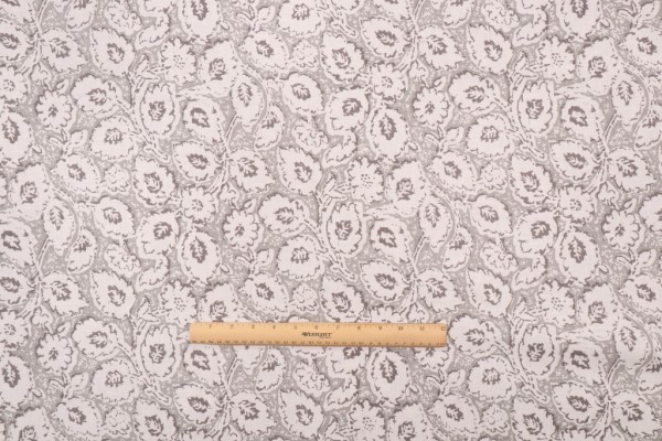Hamilton Belle Printed Drapery Fabric in Stone