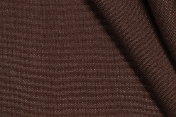 Kaufmann Slubby Linen Woven Decorator Fabric in Walnut