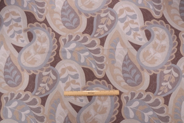 Duralee Rhianna Printed Cotton Drapery Fabric in 781-Buckskin