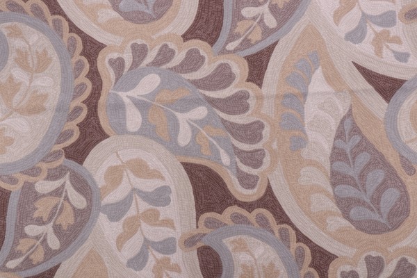 Duralee Rhianna Printed Cotton Drapery Fabric in 781-Buckskin