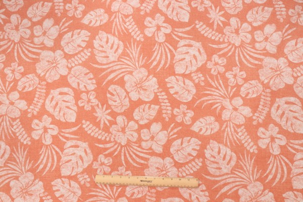 Tommy Bahama Isle Be Back Printed Polyester Outdoor Fabric in Sunset