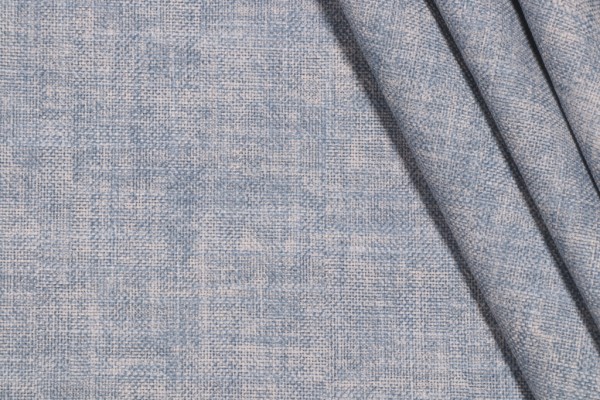 PK Lifestyles Desmond Solid Printed Cotton Blend Drapery Fabric in Chambray