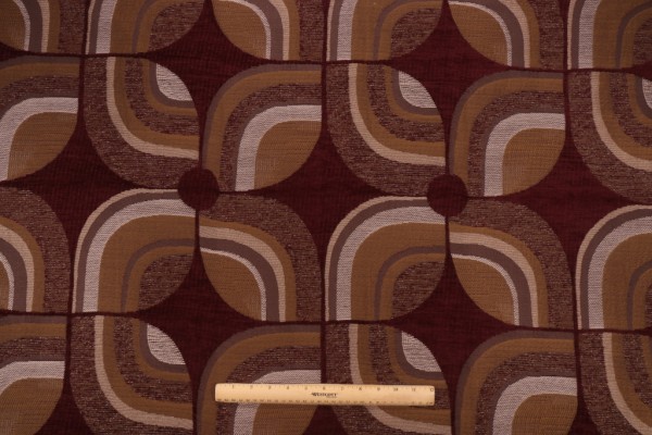 Richloom Blacksmith Woven Chenille Upholstery Fabric in Chianti