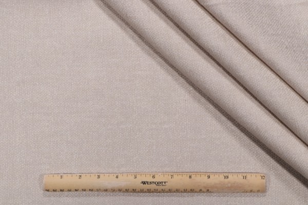 Emary Woven Solution Dyed Acrylic Outdoor Fabric in Eggshell