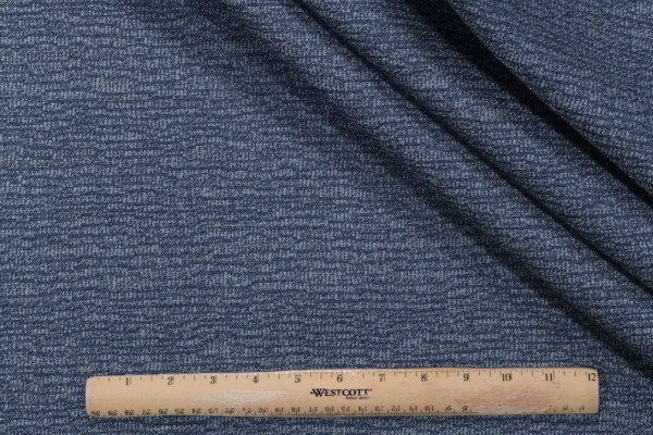 Tapa Cloth Woven Solution Dyed Acrylic Outdoor Fabric in Bluebell