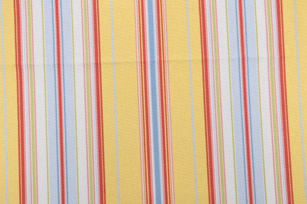 Thibaut Santa Cruz Stripe F93112 Printed Cotton Drapery Fabric in Yellow