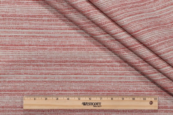 Crypton Kent High Performance Woven Chenille Upholstery Fabric in Rouge