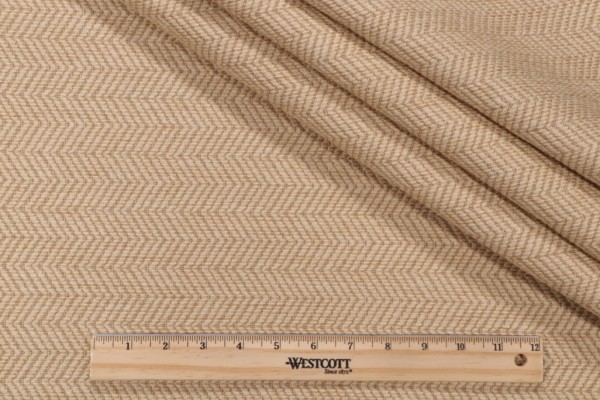 Thibaut Hempstead Herringbone W72972 Woven Upholstery Fabric in Straw