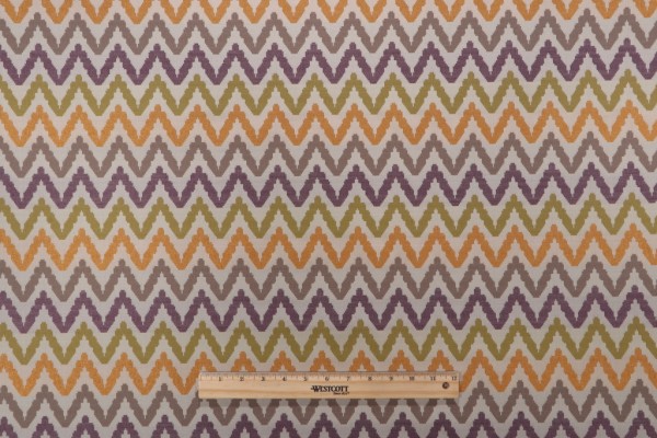 Thibaut Sausalito W75727 Woven Upholstery Fabric in Plum/Flax