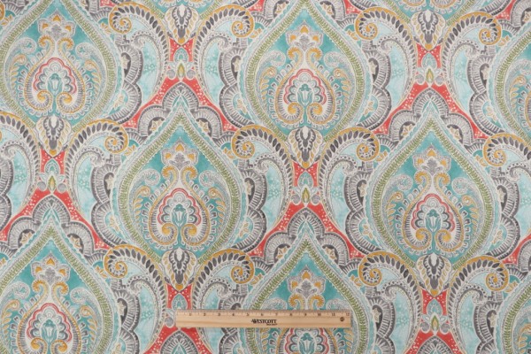 Kelly Ripa Home Pretty Witty Printed Polyester Fabric in Reef