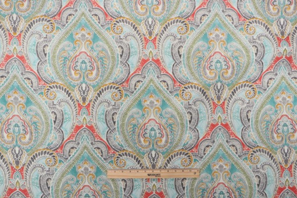 Kelly Ripa Home Pretty Witty Printed Polyester Fabric in Reef