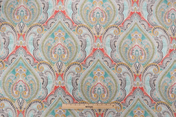 Kelly Ripa Home Pretty Witty Printed Polyester Fabric in Reef