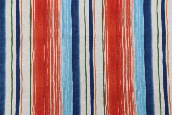 Click for 2.63 Yards Tommy Bahama Seascape Stripe Printed Cotton Drapery Fabric in Carib Tommy Bahama Seascape Stripe Printed Cotton Drapery Fabric in Carib