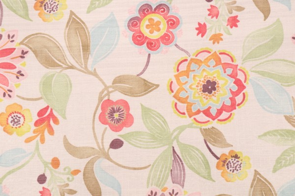 Onyx Age Vania Printed Drapery Fabric in Multi