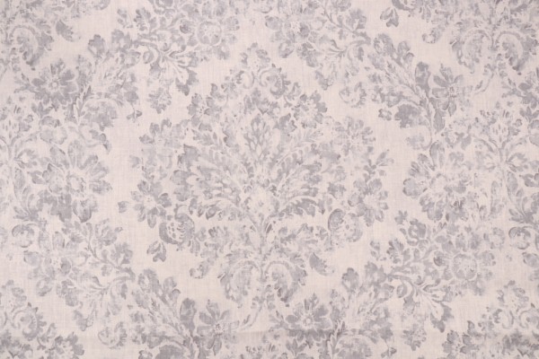 Covington Botticelli Printed Linen Drapery Fabric in 920-Heather Grey