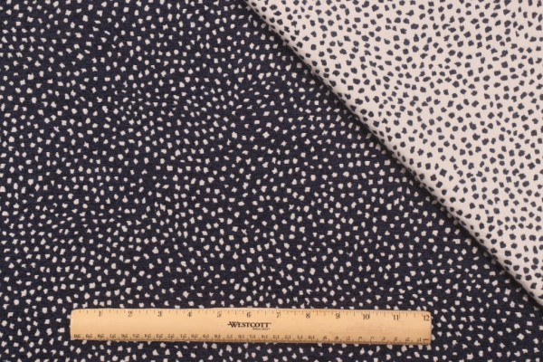 Tempo Galaxy-Reversible Woven Chenille Upholstery Fabric in Navy