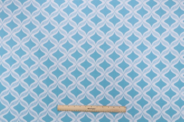 Mill Creek Portvue Printed Polyester Outdoor Fabric in Celestial