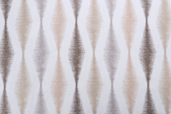 Valiant Fabrics Miramont Embroidered Drapery Fabric in Champagne