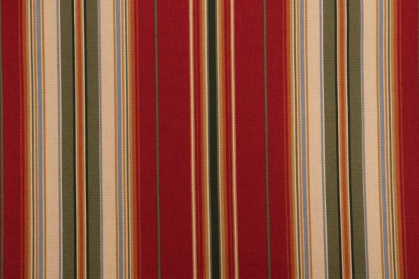 Thibaut Santa Cruz Stripe F93110 Printed Cotton Drapery Fabric in Red