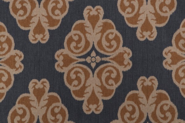 Click for 2.25 Yards Thibaut Montgomery F96012 Printed Linen Blend Drapery Fabric in Navy Thibaut Montgomery F96012 Printed Linen Blend Drapery Fabric in Navy
