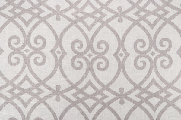 Jaclyn Smith Home JSP02616 Printed Linen Blend Drapery Fabric in Dove Grey for Trend 