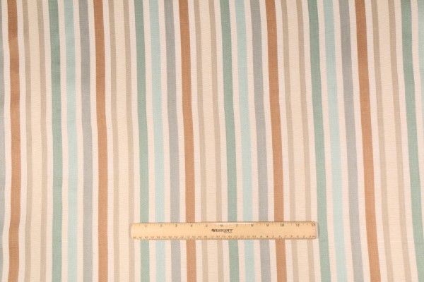 Onyx Age 1133 Woven Cotton Stripe Decorator Fabric in Multi