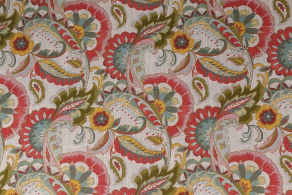 Mill Creek Manaina Printed Cotton Drapery Fabric in Flower Box