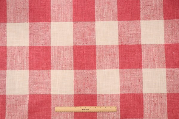 Click for 0.75 Yards P Kaufmann New Check Please Woven Upholstery Fabric in Raspberry P Kaufmann New Check Please Woven Upholstery Fabric in Raspberry