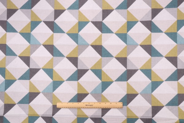 Covington Denmark Printed Cotton Drapery Fabric in 26-Caper
